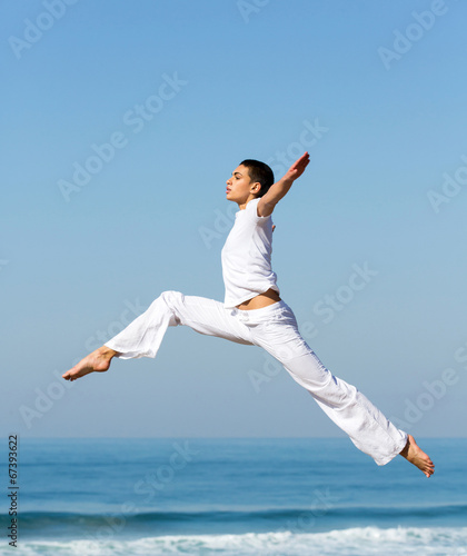 female dancer jumping