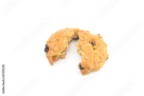 Outmeal cookies with raisins. photo