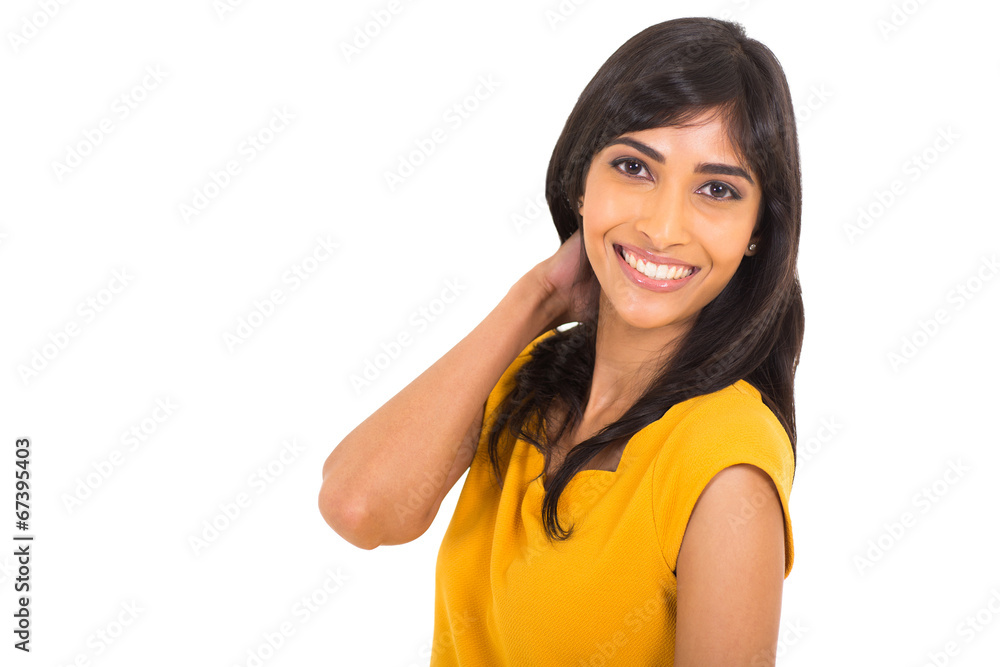 indian woman posing on white background indian woman posing on white background
