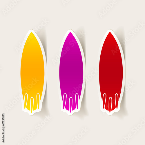 realistic design element: surfing