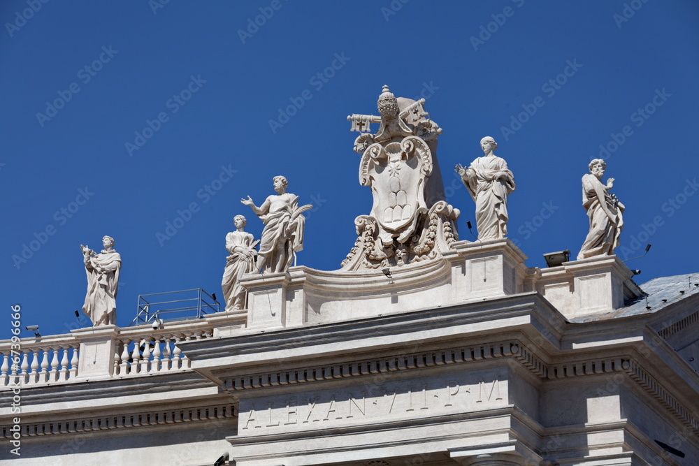 Place du Vatican, Rome. Vaticano, Roma.
