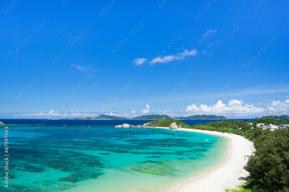 Obraz premium 沖縄の海・阿波連ビーチ