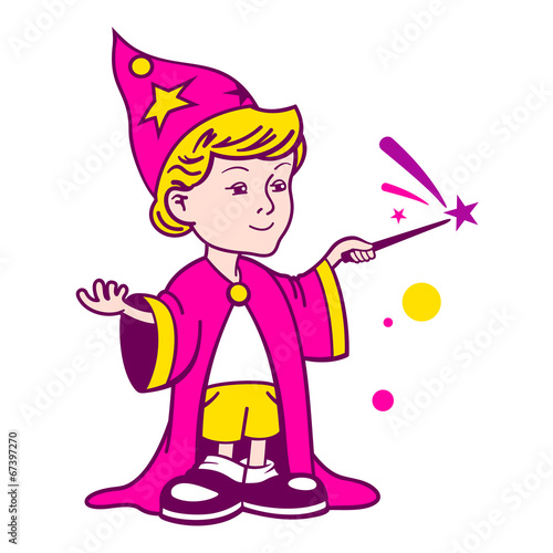 Wizard boy logo