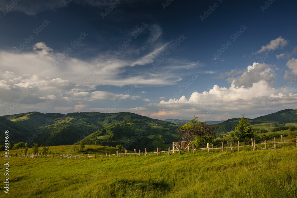 Majestic mountains landscape