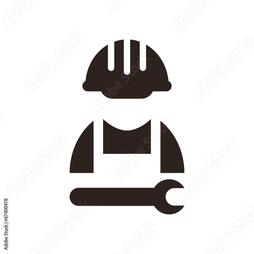 Construction worker icon