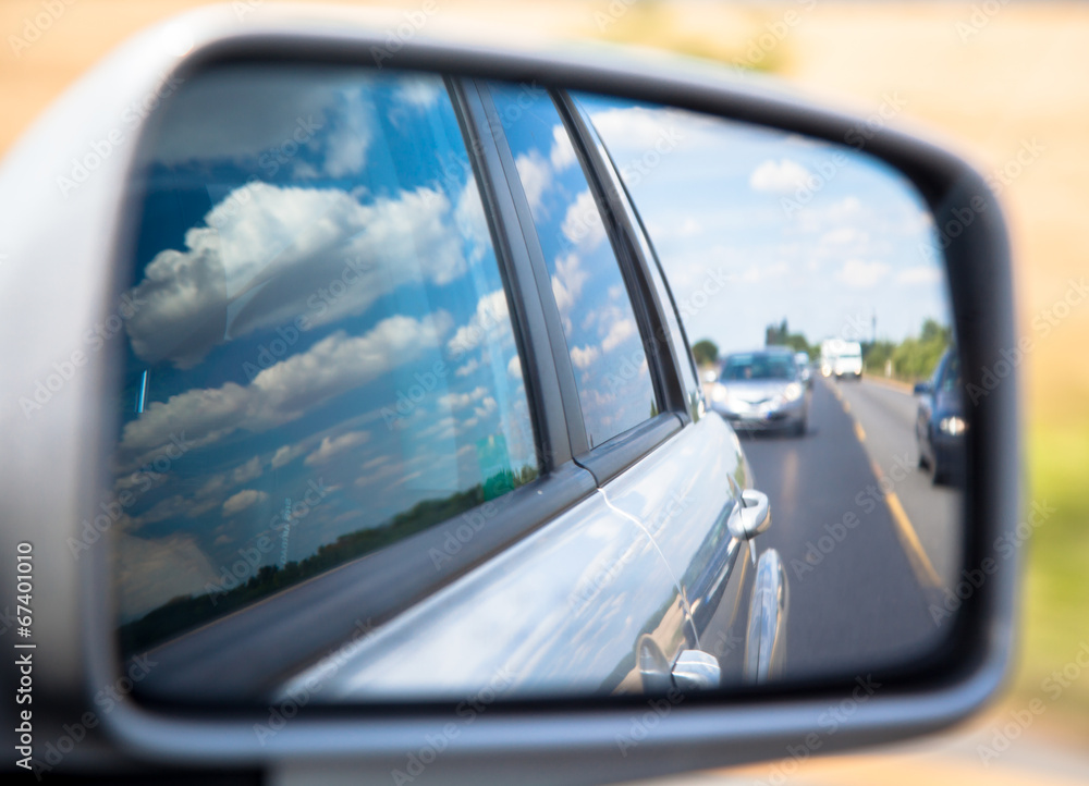 Naklejka premium Rearview mirror.