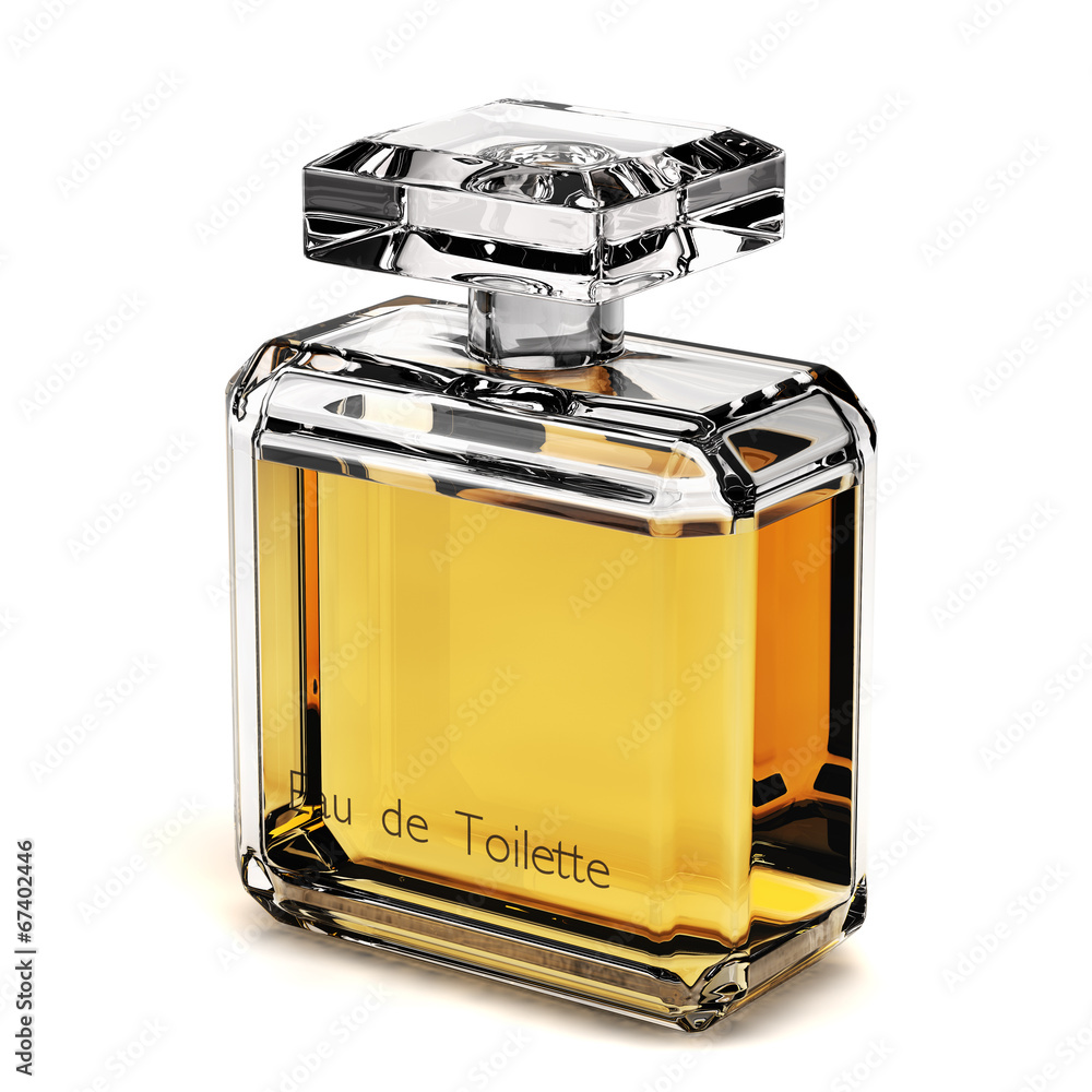 Perfume glass bottle - Eau de toilette - obrazy, fototapety, plakaty 