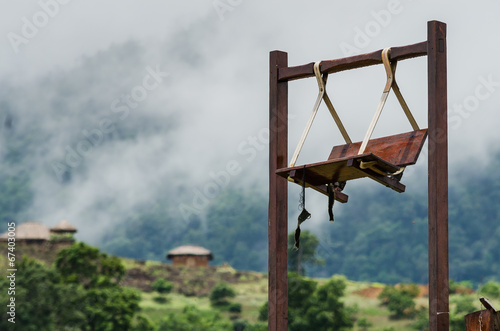 Wood Swing, North of Thailand photo