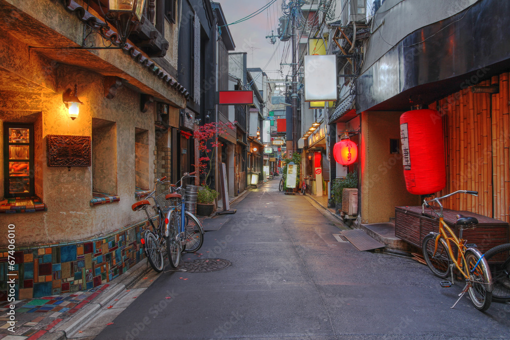 Naklejka premium Kyoto street, Japonia