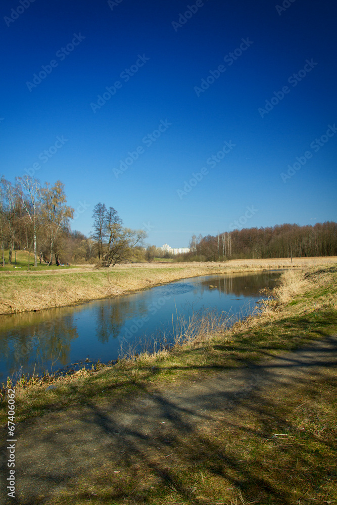 Spring in the parks and forests of Europe