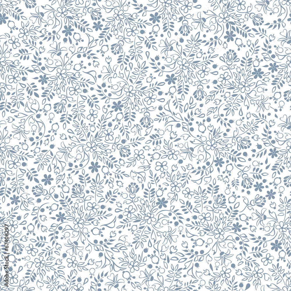 Obraz premium vector seamless floral pattern