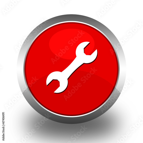 BOUTONS ICONES RONDS COLLECTION ROUGE