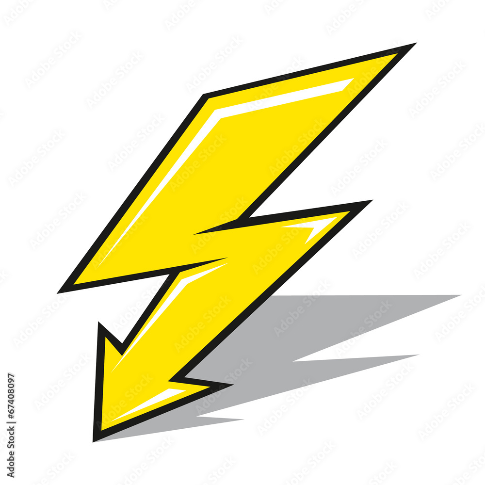 Vector lightning sign Vector lightning sign