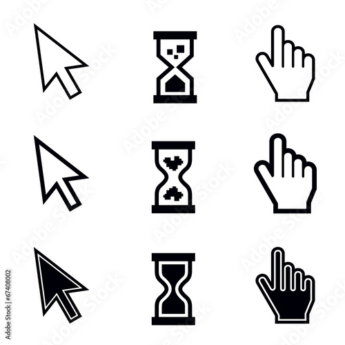 Cursors vector icons