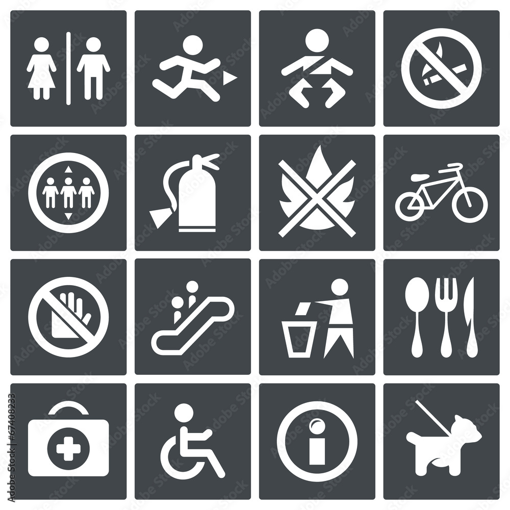 Vector International signs icon set Vector International signs icon set