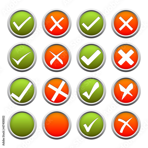 Button Set - YES + NO