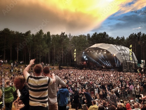 Bild auf Leinwand Festival crowd