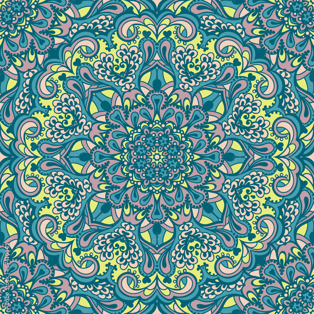 Oriental ornate seamless pattern. Oriental ornate seamless pattern.