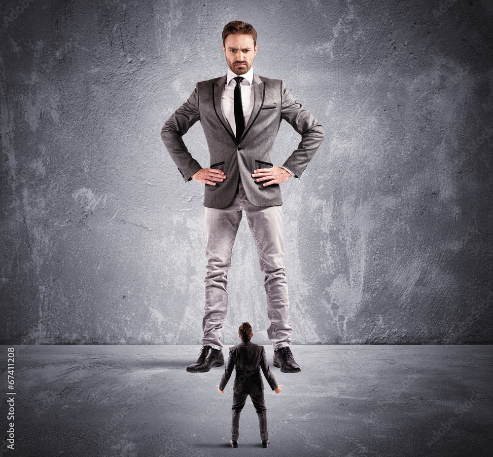 Obraz premium Terrified by the boss