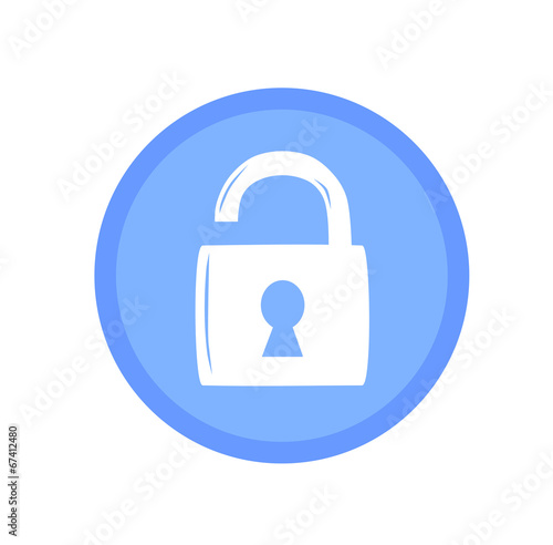 Lock icon - vector illustration.