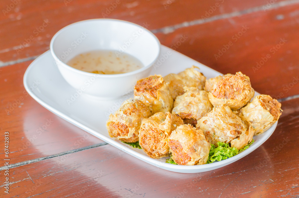 Fried crab shell Fried crab shell