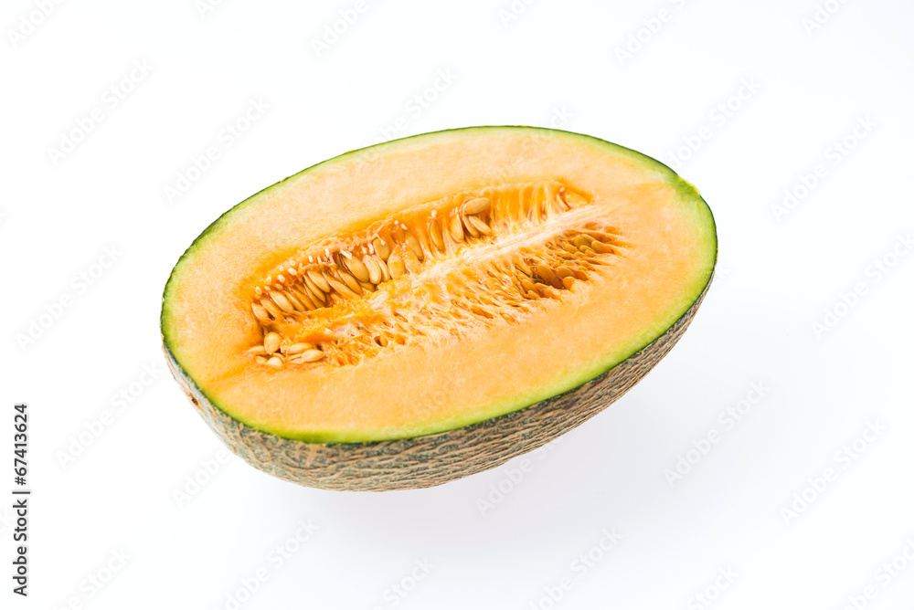 Melon isolated on white