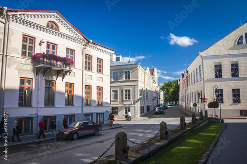 Amazing city centre of academic city Tartu, Estonia