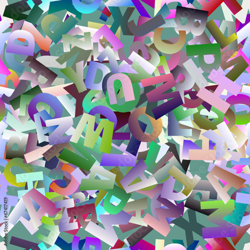 Hintergrund Buchstaben durcheinander nahtlos