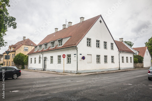 Fototapeta Naklejka Na Ścianę i Meble -  Street in Kuressaare (Saaremaa island, Estonia, Europe)