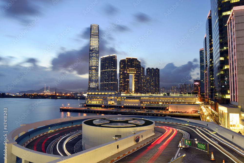 Fototapeta premium Nice night view, Hong Kong