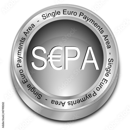 SEPA - Single Euro Payments Area - Button