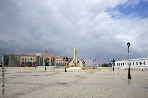 Tunis main square. Kasbah square