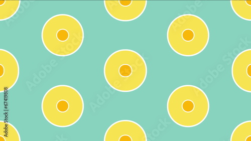 Circles retro Pattern animated. photo