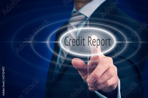 Poor Credit Report Concept