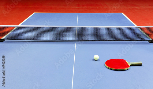 Table tennis - racket, ball, table