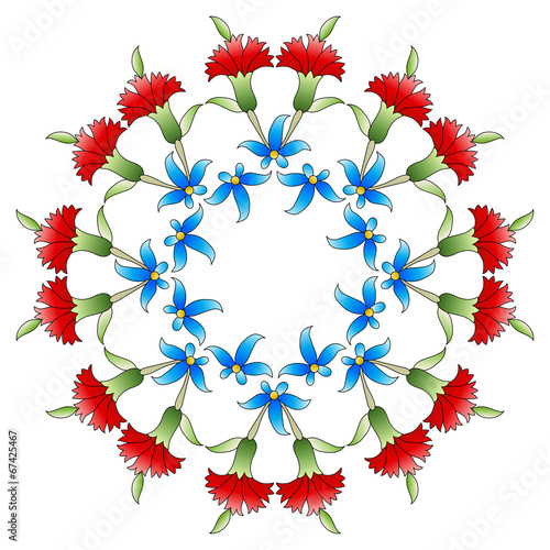 Ottoman art flowers twenty six
