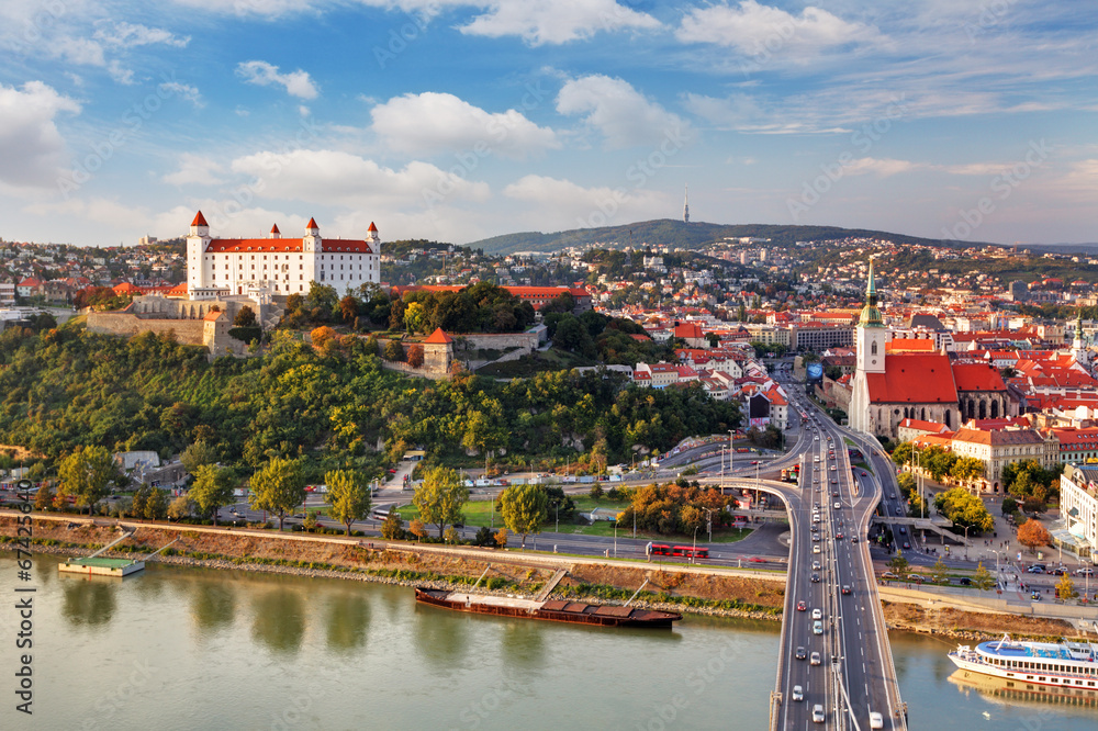 Fototapeta premium Bratislava - aerial view