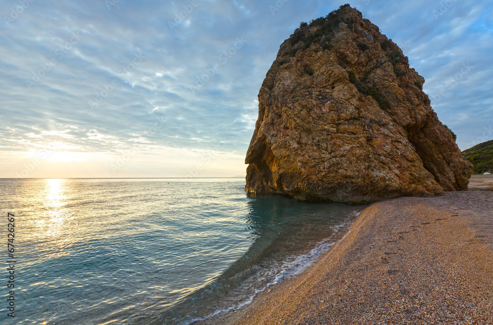 Potistika beach sunrise view (Greece)