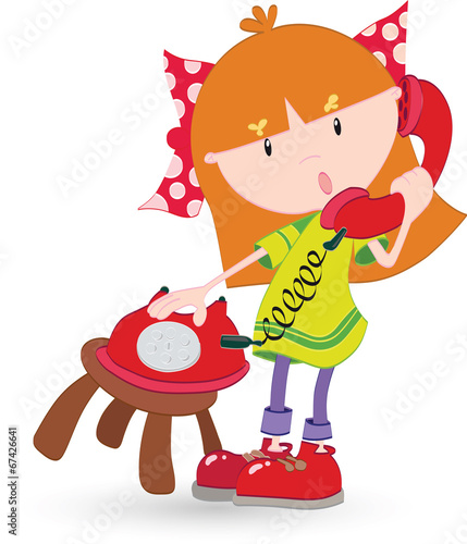 Girl talking on phone