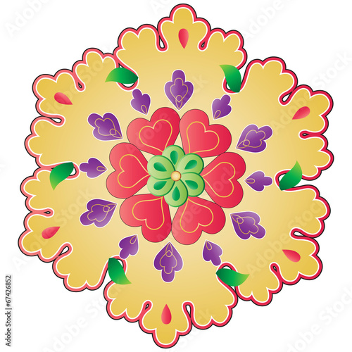 traditional Ottoman design with a pattern of two