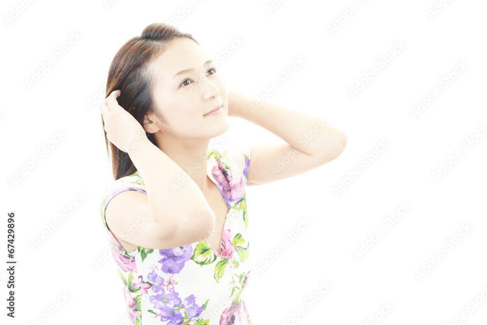 笑顔の女性 笑顔の女性