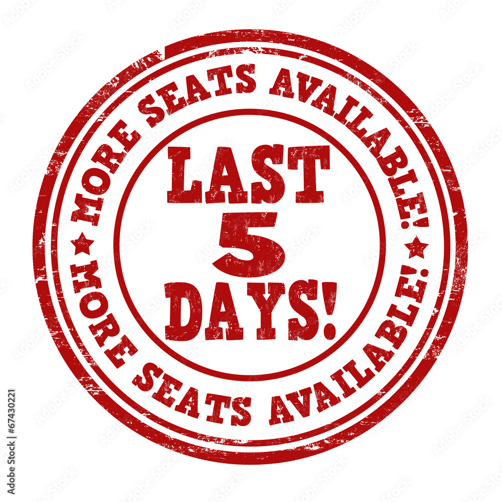 More seats available stamp
