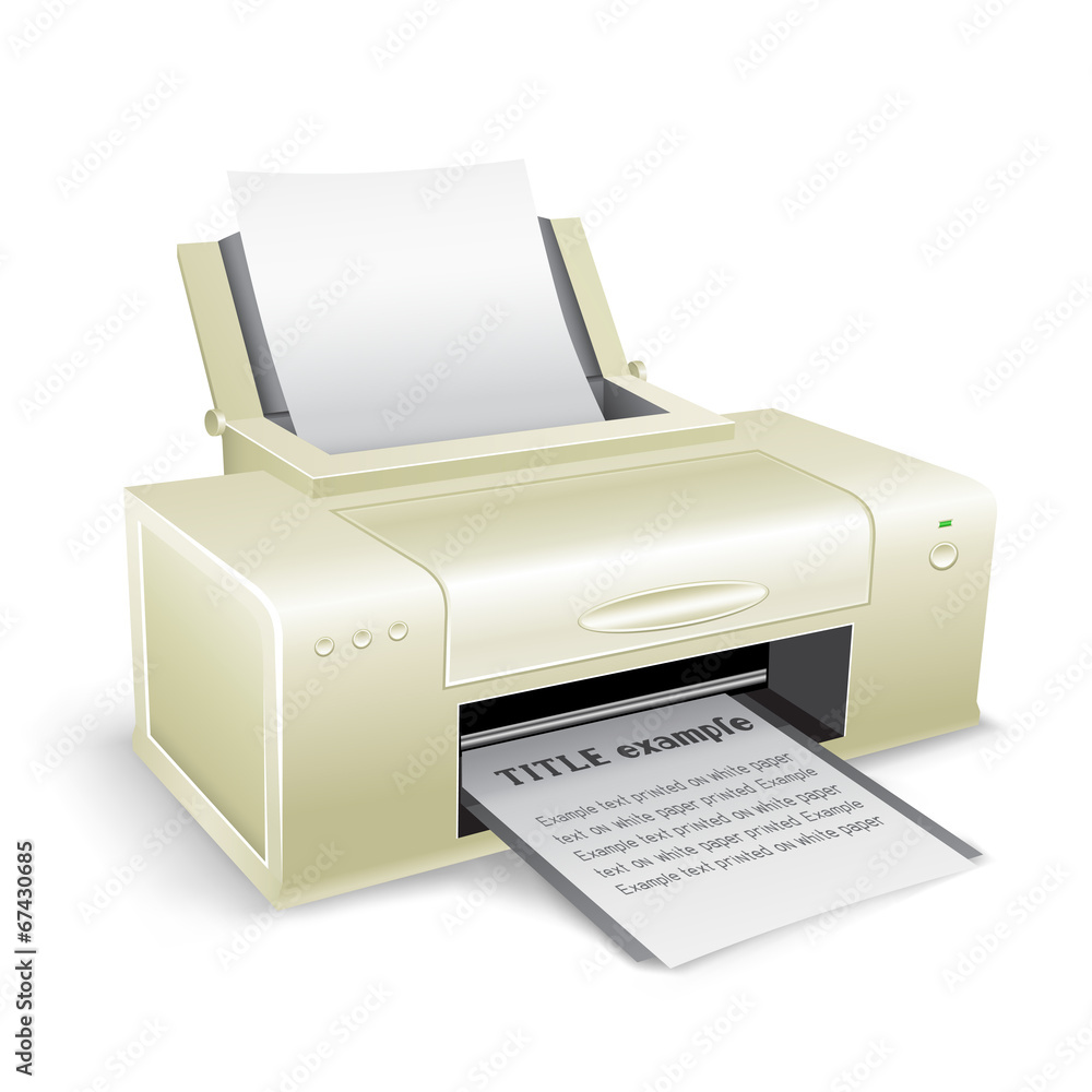 white printer