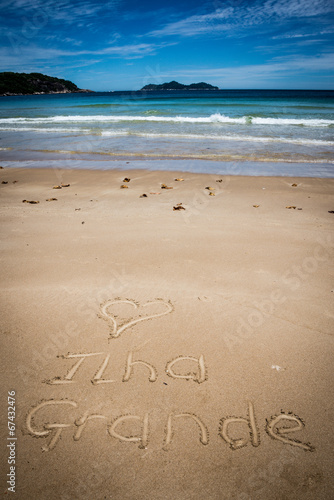 I Love Ilha Grande, Lopes Mendes, Beach. Incredible paradise. Br
