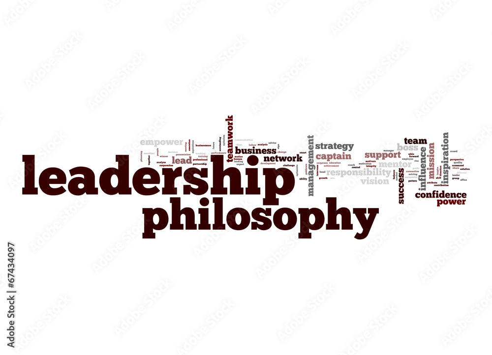 Leadership philosophy word cloud Leadership philosophy word cloud