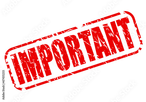 IMPORTANT red stamp text