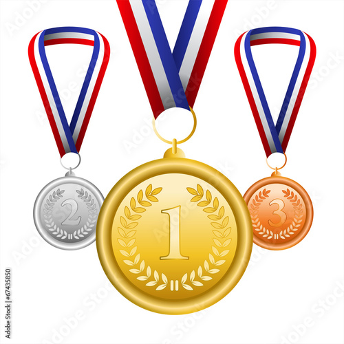 Vector set of medals