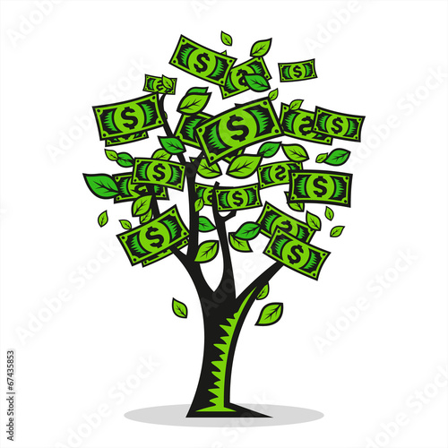 Vector money Tree