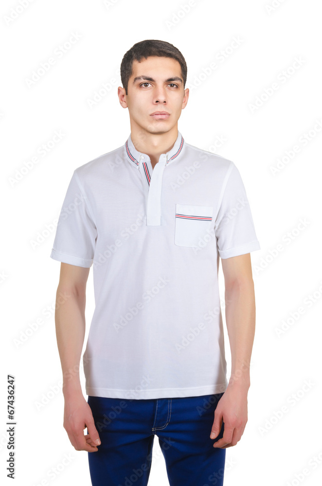 Male t-shirt isolated on the white background Male t-shirt isolated on the white background