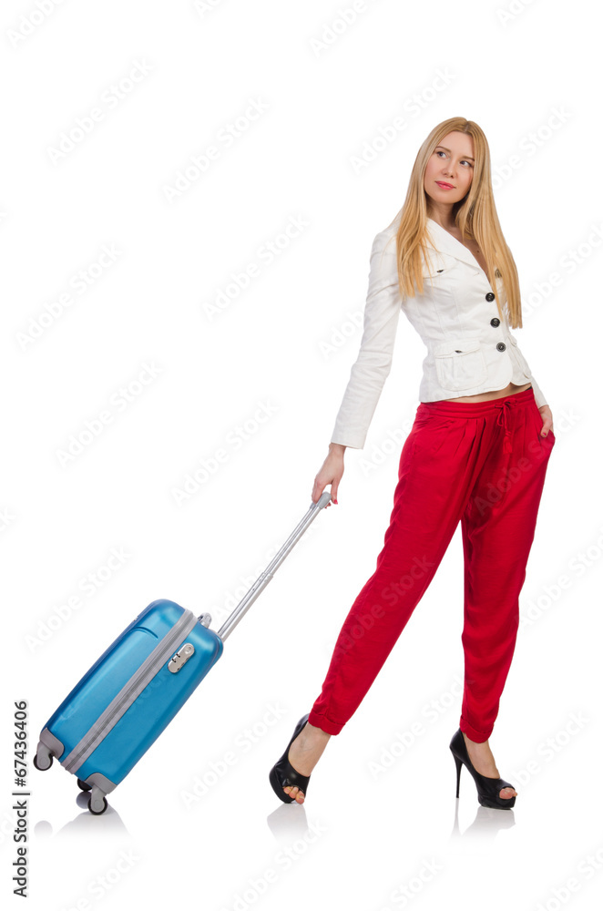 Young woman preparing for summer vacation Young woman preparing for summer vacation